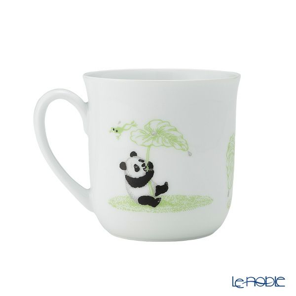 大倉陶園 パンダ親子 縁起物語 マグカップ 雨上がりにこんにちは C310-2／124C