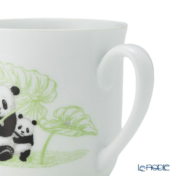 大倉陶園 パンダ親子 縁起物語 マグカップ 雨上がりにこんにちは C310-2／124C