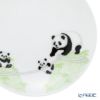 大倉陶園 パンダ親子 縁起物語 16cm皿 双子山の双子パンダ C310-6／34H