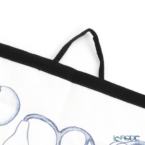 Kuovi クオヴィ キッチンタオル パラティッシ オーチャード ブルー リネン100％ 45×45cm