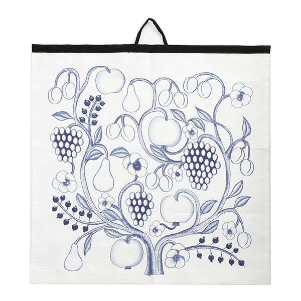 Kuovi クオヴィ キッチンタオル パラティッシ オーチャード ブルー リネン100％ 45×45cm