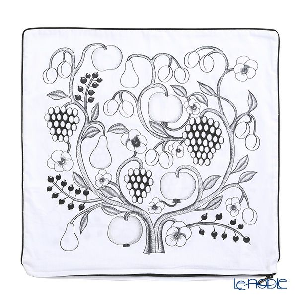 Kuovi クオヴィ クッションカバー パラティッシ オーチャード ブラック コットン100％ 45×45cm