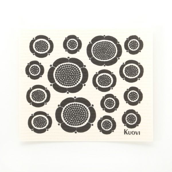 Kuovi クオヴィ キッチンワイプ サンデーモーニング（スンヌンタイ／SUNNUNTAI） ブラック