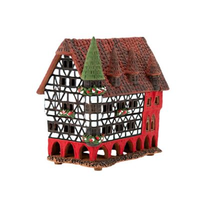 北欧リトアニア製陶器 ミデーネ MIDENE ミニチュアハウス 香台付