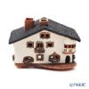 北欧リトアニア製陶器 ミデーネ MIDENE ミニチュアハウス 煙突＆香台付 オーストリア セイントウォルフガングの家 7cm A237AR