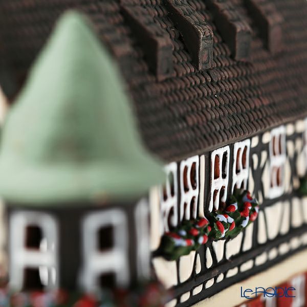 北欧リトアニア製陶器 ミデーネ MIDENE ミニチュアハウス 煙突＆香台付 ドイツ ローテンブルクの薬局 23cm D252AR