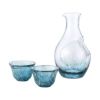 東洋佐々木ガラス 冷酒セット カラフェ 300ml＆杯 55ml×2 ブルー G604-M70