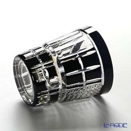 八千代切子 LSB19753SBK-C620 オンザロック 墨色田工の組（たこうのくみ） 255ml 【木箱入】