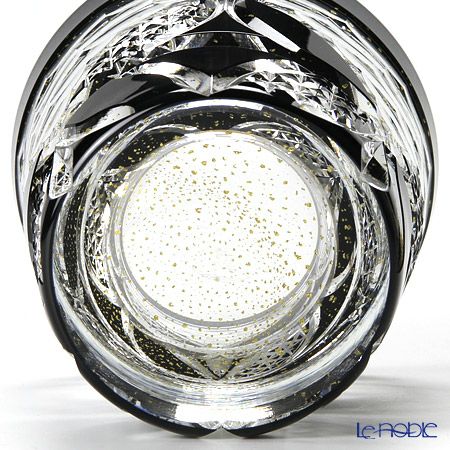 八千代切子 LSB19753SBK-C621 オンザロック 墨色輪違い（わちがい） 255ml 【木箱入】