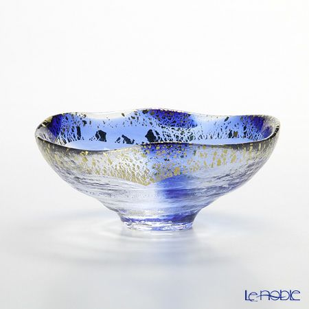 金箔鉢 43220G-WSHB 丸形碗 青巴