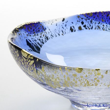 金箔鉢 43220G-WSHB 丸形碗 青巴