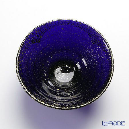 金箔鉢 43230G-SHB 平形碗 紺碧