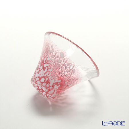 招福杯 富士山 G635-T72 冷酒杯揃え 35ml 青・赤 【木箱入】