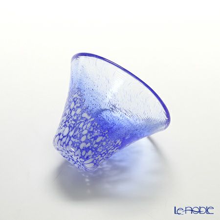 招福杯 富士山 G635-T72 冷酒杯揃え 35ml 青・赤 【木箱入】