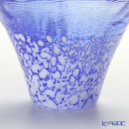 招福杯 富士山 G635-T72 冷酒杯揃え 35ml 青・赤 【木箱入】