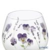 東洋佐々木ガラス 花文 hanafumi ペアフリーグラス ビオラ・ラベンダー柄 380ml G099-T283