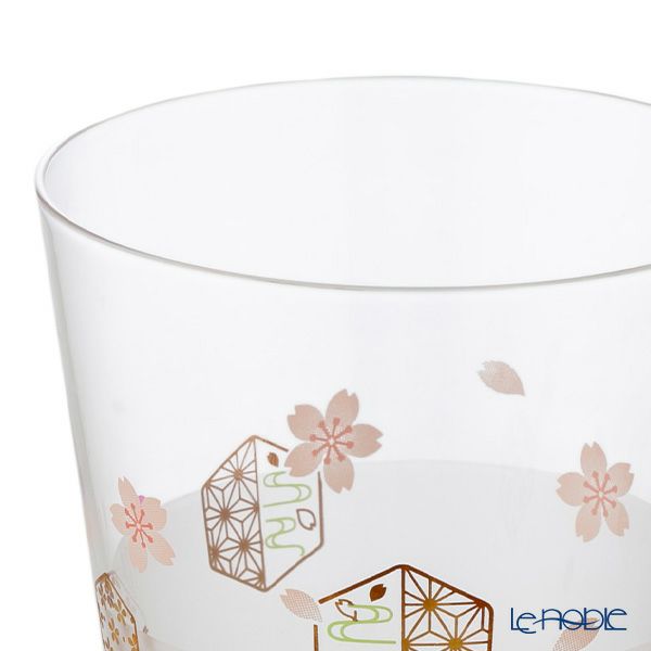 東洋佐々木ガラス 和ごころ ペアフリーグラス さくら／桜柄 285ml G102-T289 木箱入