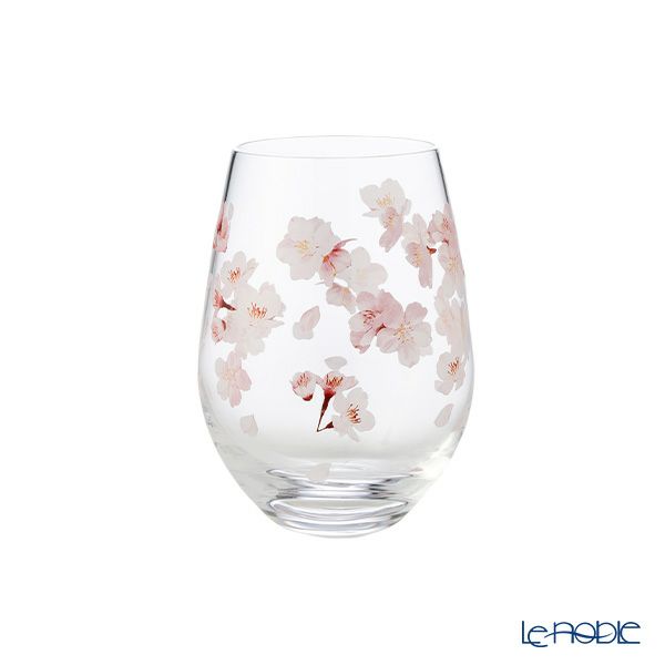 東洋佐々木ガラス 花文 hanafumi ペアタンブラー さくら／桜柄 360ml G099-T302