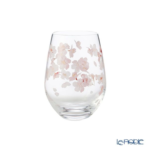 東洋佐々木ガラス 花文 hanafumi ペアタンブラー さくら／桜柄 360ml G099-T302