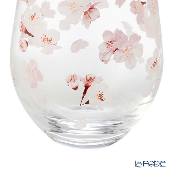東洋佐々木ガラス 花文 hanafumi ペアタンブラー さくら／桜柄 360ml G099-T302
