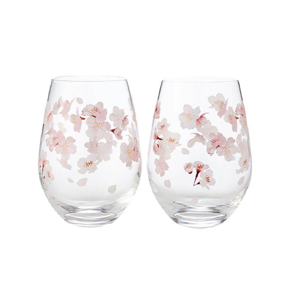 東洋佐々木ガラス 花文 hanafumi ペアタンブラー さくら／桜柄 360ml G099-T302