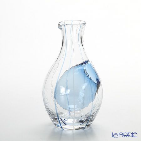 和がらす 61507 冷酒カラフェ 300ml ブルー