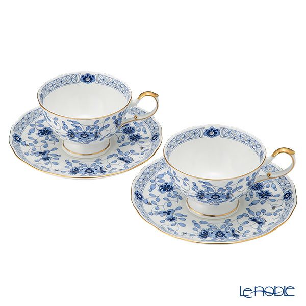 ナルミ ミラノ ティーカップ＆ソーサー（碗皿） ペア 210ml 2人用 9682-7165