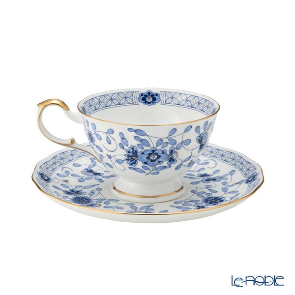 ナルミ ミラノ ティーカップ＆ソーサー（碗皿） ペア 210ml 2人用 9682-7165