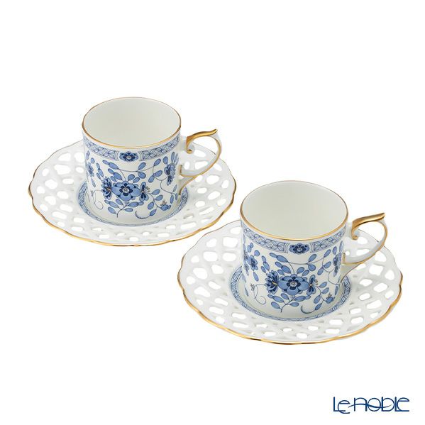 ナルミ ミラノ メッシュコーヒーカップ＆ソーサー 160ml ペア 9682-20894