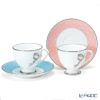ナルミ フェリシータ！ コーヒー碗皿ペア ブルー＆ピンク 95586-20861