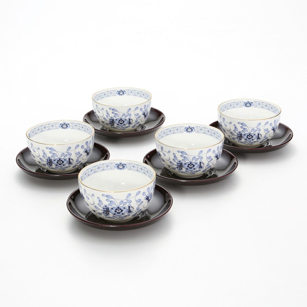 ナルミ ミラノ 汲み出し揃（茶托付） 5人用 9682-23029