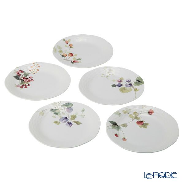 ナルミ ルーシーガーデン プレート 17cm 5点セット アソート5柄 96010-21901P