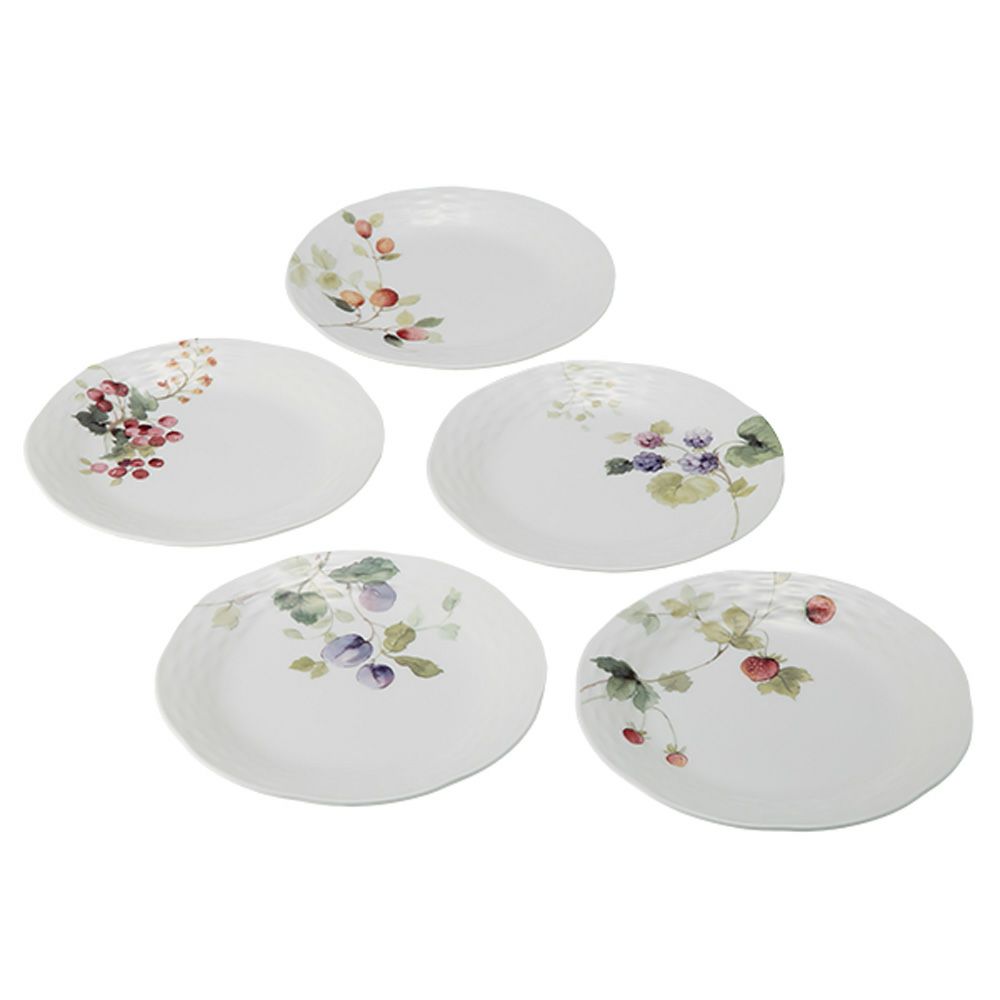 ナルミ ルーシーガーデン プレート 17cm 5点セット アソート5柄 96010-21901P