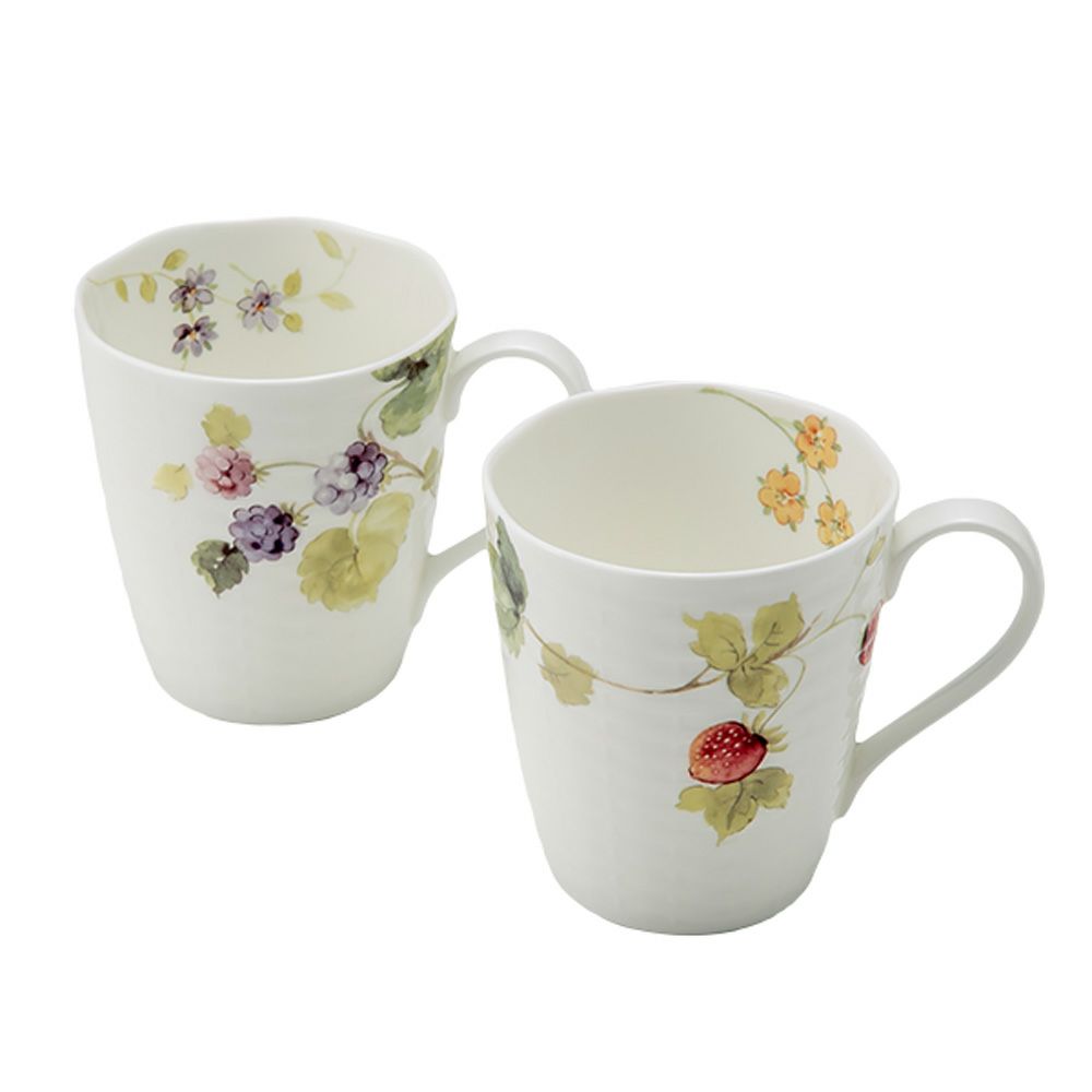 ナルミ ルーシーガーデン マグカップ 370ml ペア ストロベリー＆ブラックラズベリー 96011-21903P