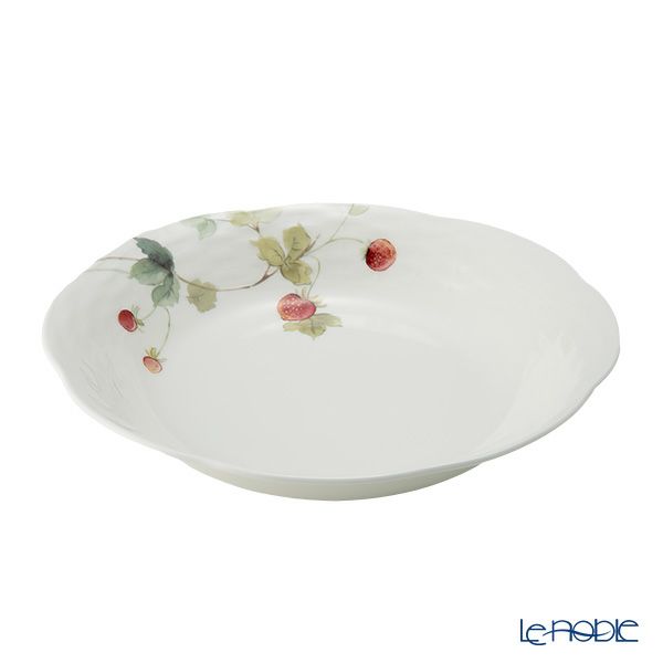 ナルミ ルーシーガーデン オーバルプレート 23cm ペア ストロベリー＆ブラックラズベリー 96011-23065P