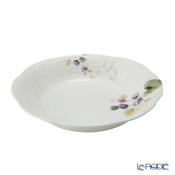 ナルミ ルーシーガーデン オーバルプレート 23cm ペア ストロベリー＆ブラックラズベリー 96011-23065P