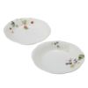ナルミ ルーシーガーデン オーバルプレート 23cm ペア ストロベリー＆ブラックラズベリー 96011-23065P