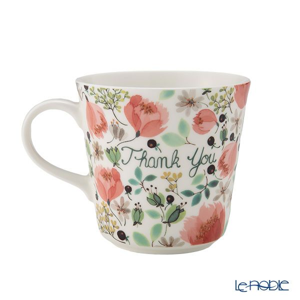 ナルミ アンナエミリア グリーティング マグカップ Thank you ! 340ml 51942-2923P