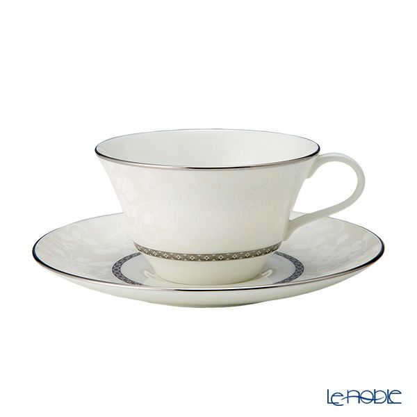 ナルミ ミラノビアンカ ティーコーヒー兼用カップ＆ソーサーセット 210ml ペア／2人用 51461-21800P