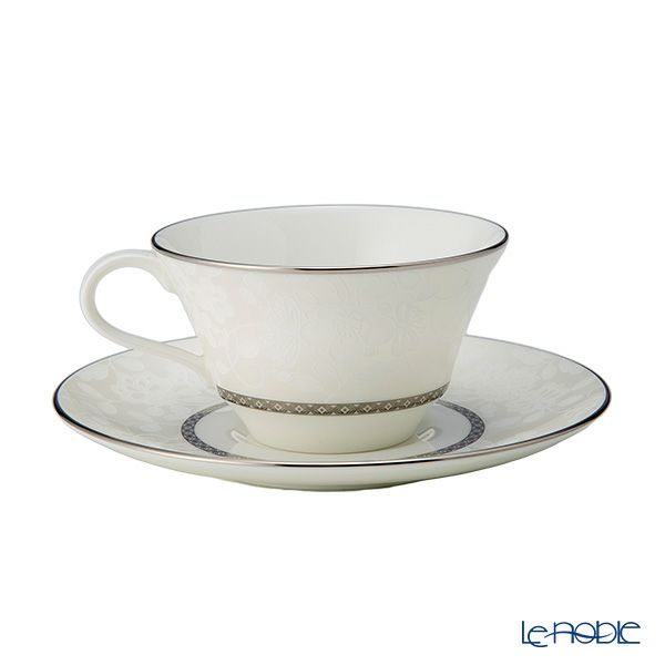 ナルミ ミラノビアンカ ティーコーヒー兼用カップ＆ソーサーセット 210ml ペア／2人用 51461-21800P