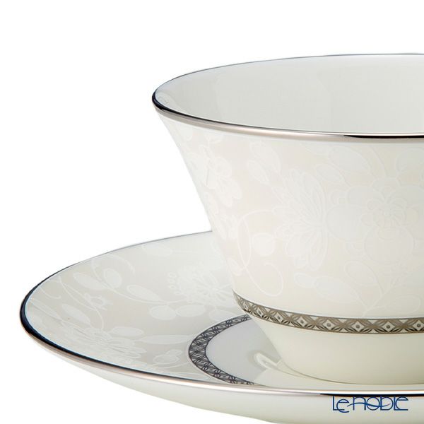 ナルミ ミラノビアンカ ティーコーヒー兼用カップ＆ソーサーセット 210ml ペア／2人用 51461-21800P