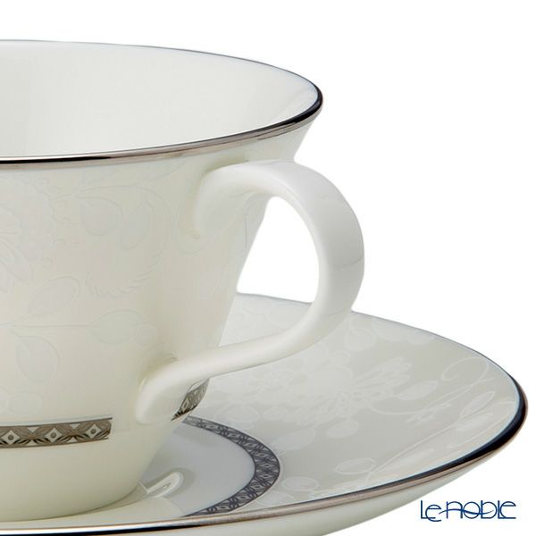 ナルミ ミラノビアンカ ティーコーヒー兼用カップ＆ソーサーセット 210ml ペア／2人用 51461-21800P