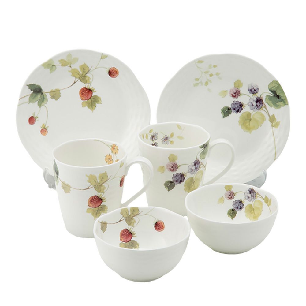 ナルミ ルーシーガーデン カジュアル 6点セット ペア ストロベリー＆ブラックラズベリー 96011-23336P