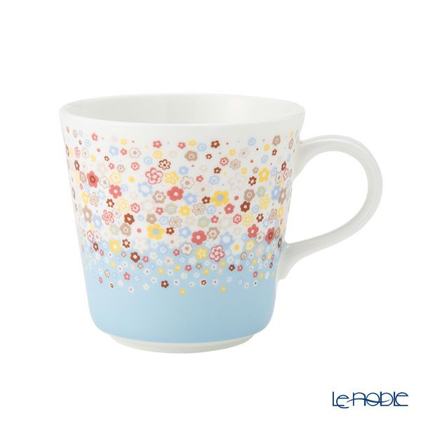 ナルミ ポーチュラカ マグカップ 340ml ブルー 52444-2923