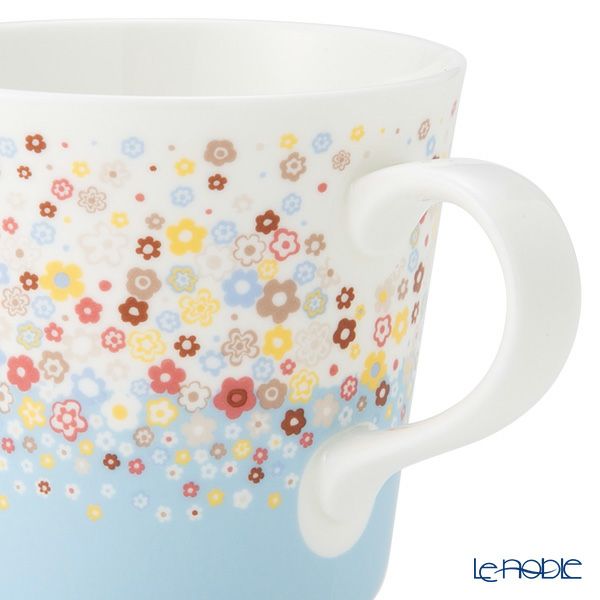 ナルミ ポーチュラカ マグカップ 340ml ブルー 52444-2923