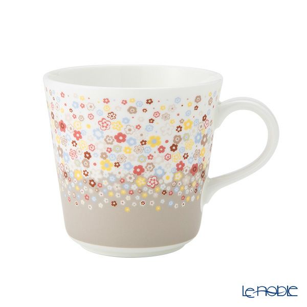 ナルミ ポーチュラカ マグカップ 340ml グレー 52447-2923