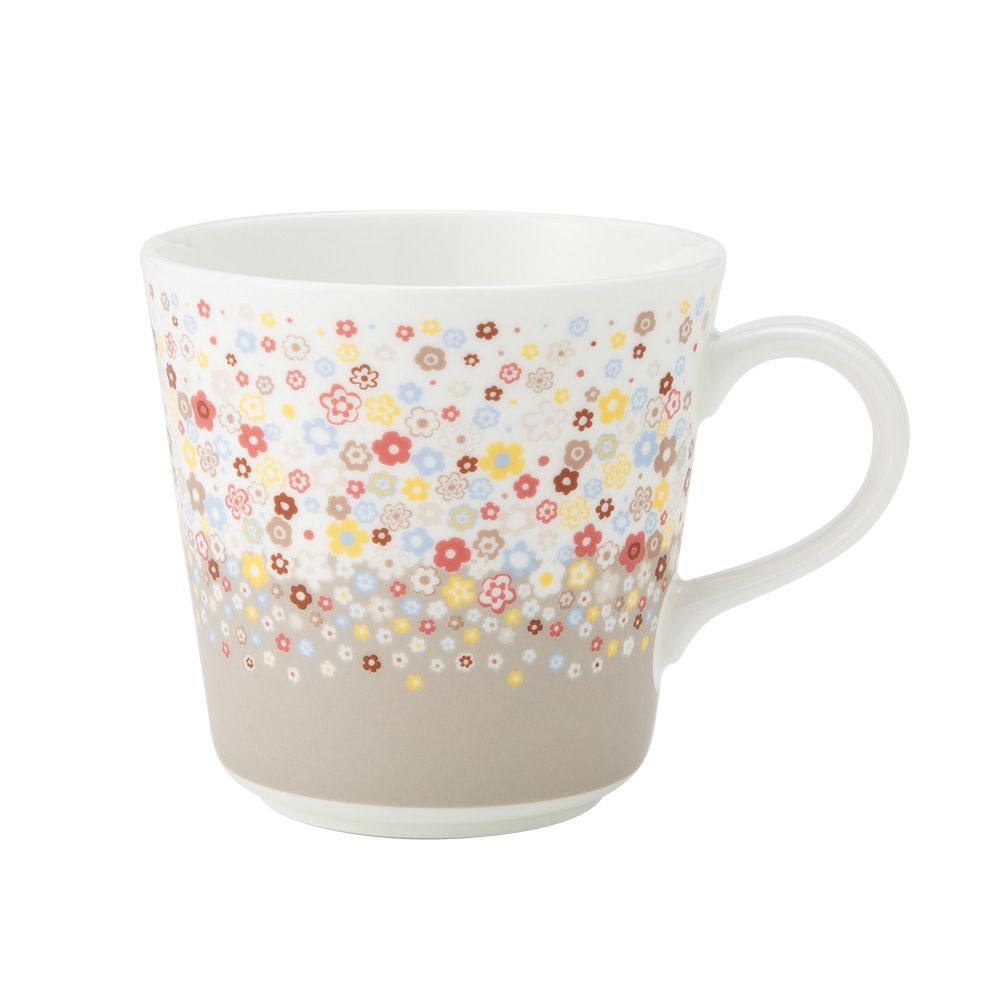 ナルミ ポーチュラカ マグカップ 340ml グレー 52447-2923