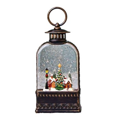 ハルモニア クリスマスオブジェ リキッドLEDオルゴールランタン