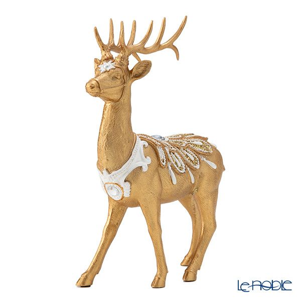 ハルモニア クリスマスオブジェ エンブロイダリーディア ホワイト HM-010686 ポリレジン製