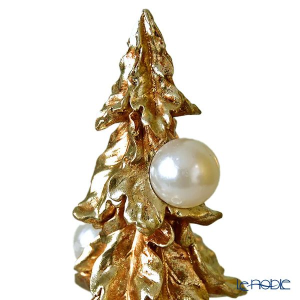 ハルモニア クリスマスオブジェ パールゴールドツリーオブジェ トール 49cm HM-010986 ポリレジン製